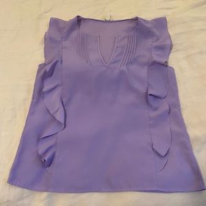 J Crew Lavender Blouse, Size 6